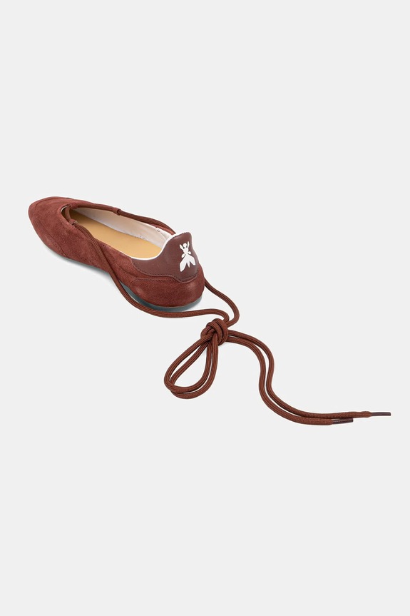 Obuwie Patrizia Pepe baleriny zamszowe 8Z0123.L152.B882 czerwony