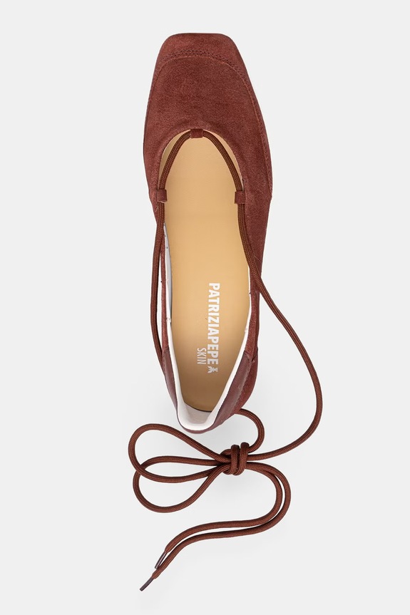 Patrizia Pepe baleriny zamszowe 8Z0123.L152.B882 czerwony