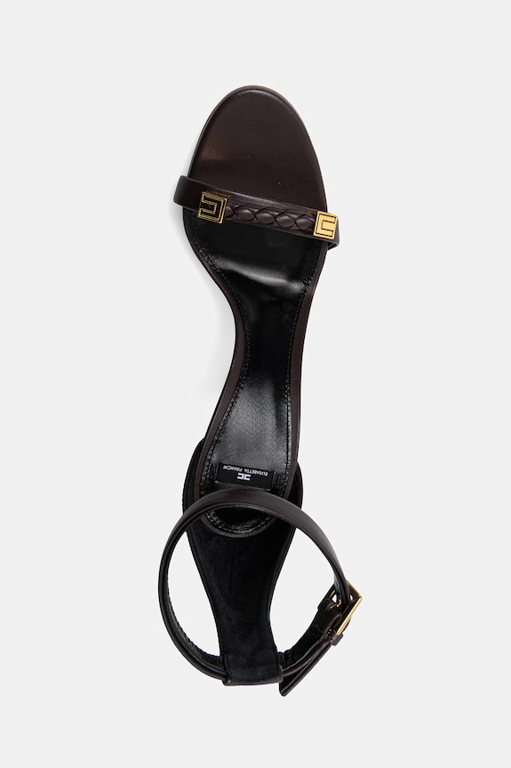 Δερμάτινα πέδιλα Elisabetta Franchi SA56L61E2.110