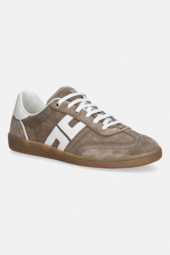 Elisabetta Franchi sneakersy zamszowe skóra zamszowa beżowy SA61G61E2.FC5
