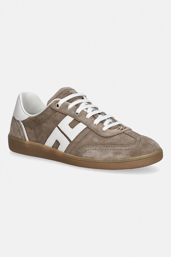 Elisabetta Franchi sneakersy zamszowe skóra zamszowa beżowy SA61G61E2.FC5
