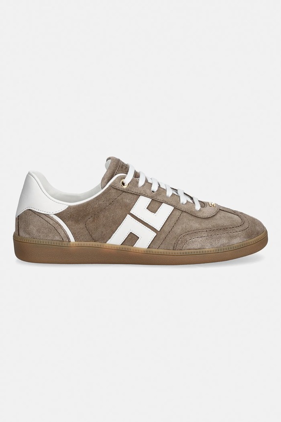 Elisabetta Franchi sneakersy zamszowe SA61G61E2.FC5 beżowy SS26