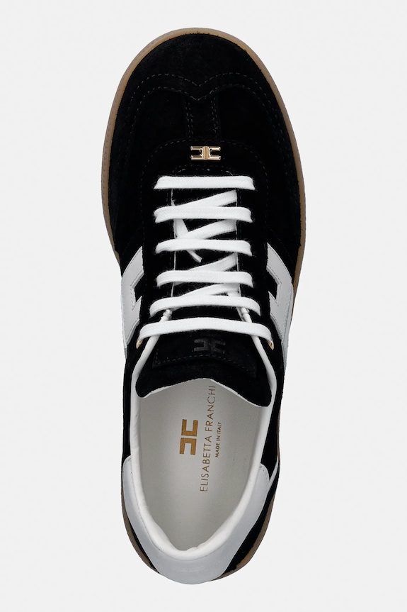 Elisabetta Franchi sneakersy zamszowe czarny SA61G61E2.314
