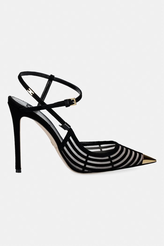 Elisabetta Franchi szpilki SA01L62E2.110 czarny SS26