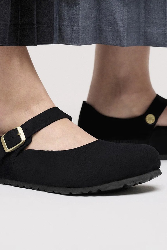 Birkenstock μπαλαρίνες σουέτ Mantova 1030423