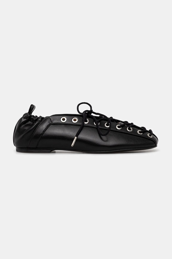 GANNI baleriny S2914 czarny SS26