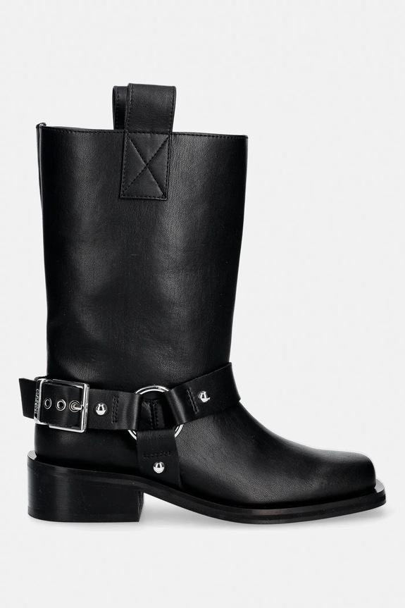 GANNI botki B1010102 czarny SS26