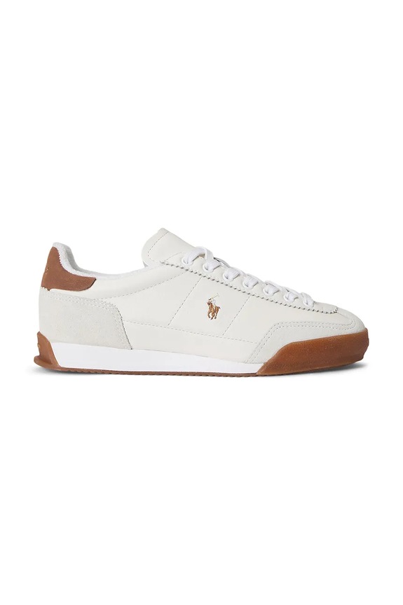 Δερμάτινα sneakers Polo Ralph Lauren Hester δέρμα σαμουά λευκό 804P08261001.100