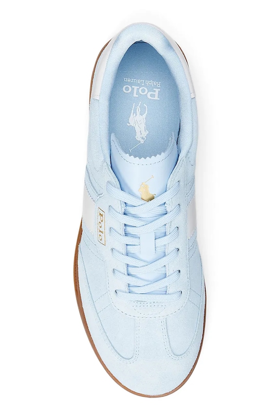 Kožené tenisky Polo Ralph Lauren Heritage Aera modrá 804956688001.400