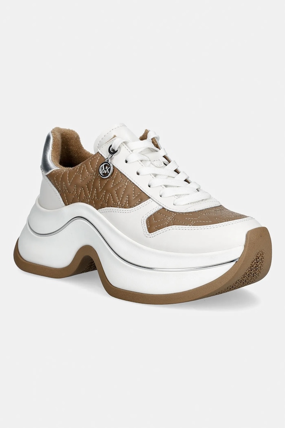 Tenisky MICHAEL Michael Kors Arla Trainer usňová koža biela 43R6ARFS1L.297