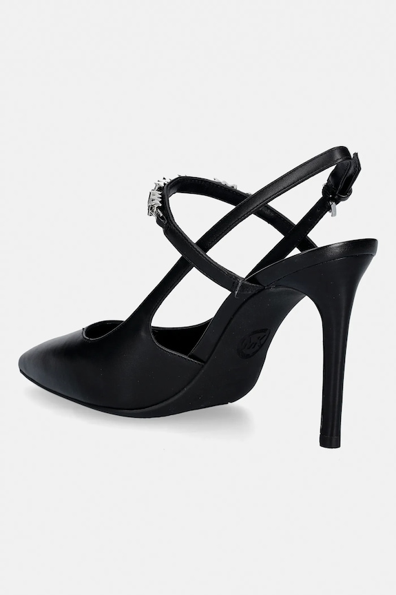Obuv Kožené lodičky MICHAEL Michael Kors Dina Flex High Sling Pump 40R6DIHP1L.001 čierna
