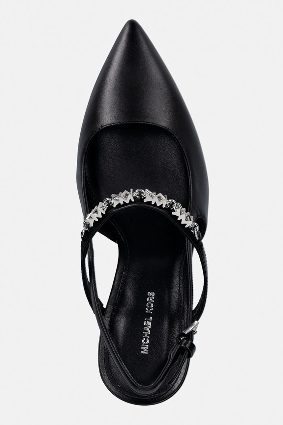 Kožené lodičky MICHAEL Michael Kors Dina Flex High Sling Pump čierna 40R6DIHP1L.001