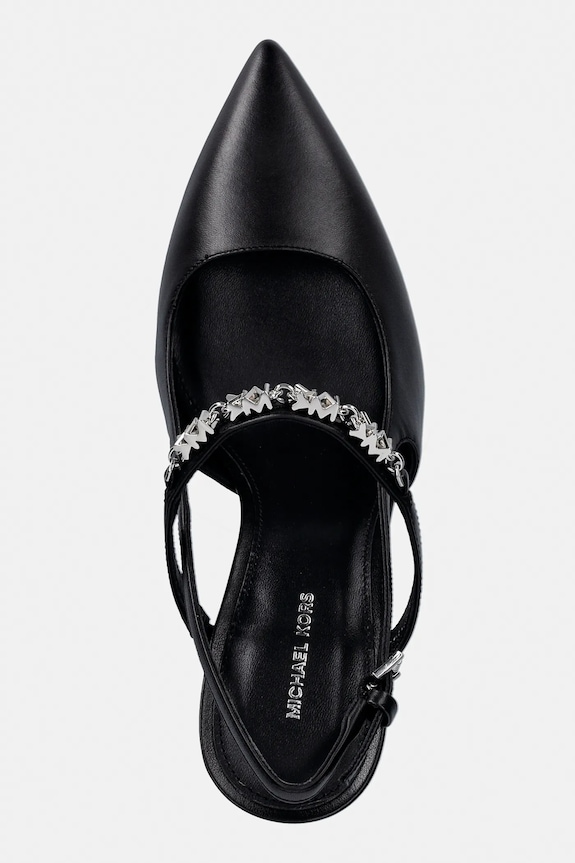 Kožené lodičky MICHAEL Michael Kors Dina Flex High Sling Pump čierna 40R6DIHP1L.001