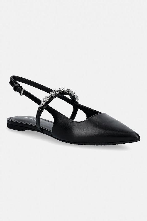 MICHAEL Michael Kors balerini de piele Dina Flex Sling Flat piele negru 40R6DIFP2L.001