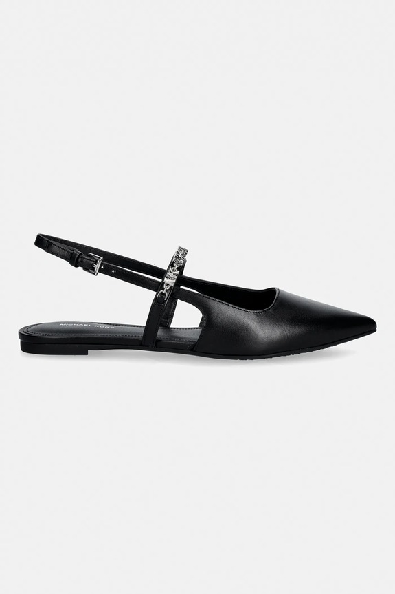 MICHAEL Michael Kors balerini de piele Dina Flex Sling Flat 40R6DIFP2L.001 negru SS26