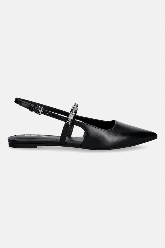 MICHAEL Michael Kors balerini de piele Dina Flex Sling Flat 40R6DIFP2L.001 negru SS26