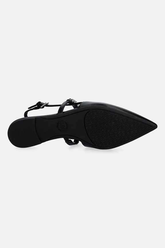 MICHAEL Michael Kors balerini de piele Dina Flex Sling Flat 40R6DIFP2L.001 negru