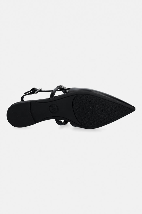 MICHAEL Michael Kors balerini de piele Dina Flex Sling Flat 40R6DIFP2L.001 negru