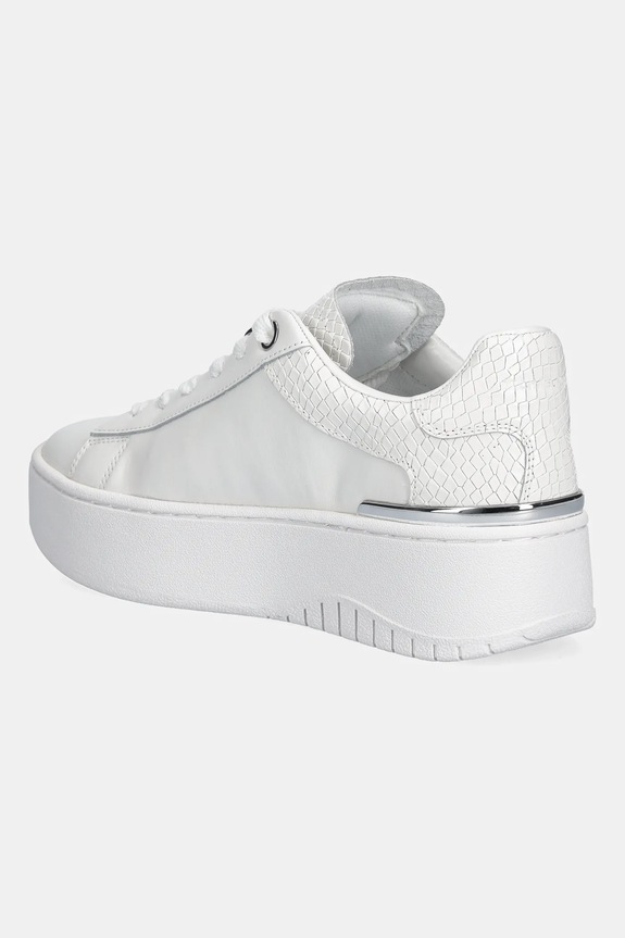 Încălțăminte MICHAEL Michael Kors sneakers din piele Dottie Lace Up 43R6DTFS1L.085 alb