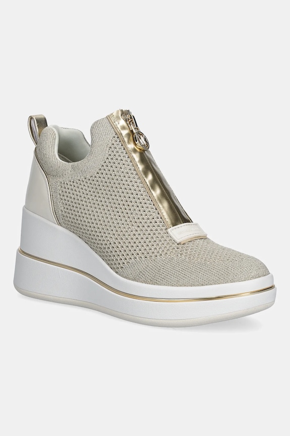 MICHAEL Michael Kors sneakers Emmy Wedge Zip Slip On textil bej 43R6EMFP4D.740
