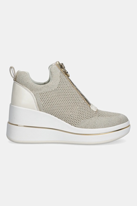 Tenisky MICHAEL Michael Kors Emmy Wedge Zip Slip On 43R6EMFP4D.740 béžová SS26