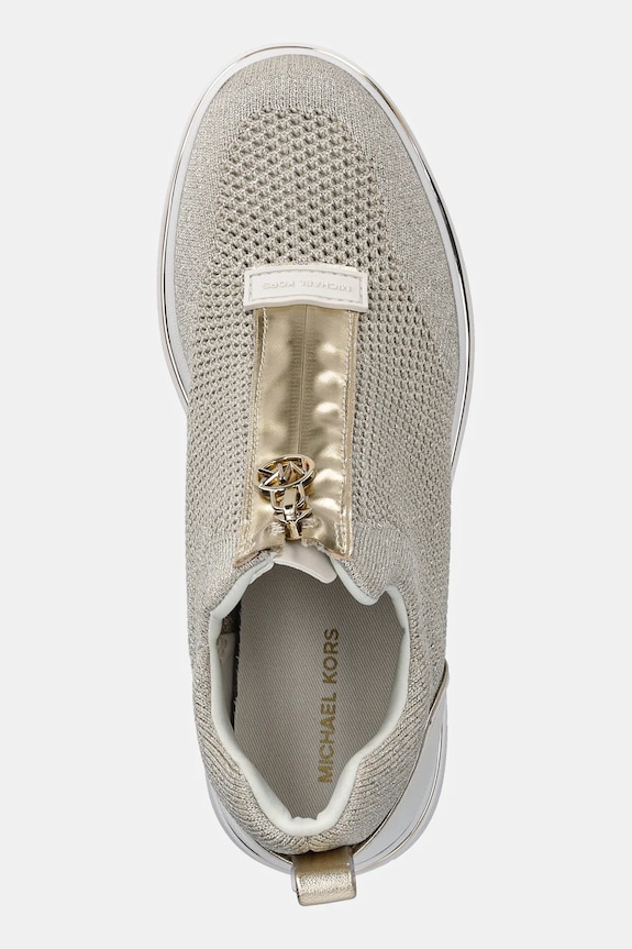 MICHAEL Michael Kors sneakers Emmy Wedge Zip Slip On bej 43R6EMFP4D.740