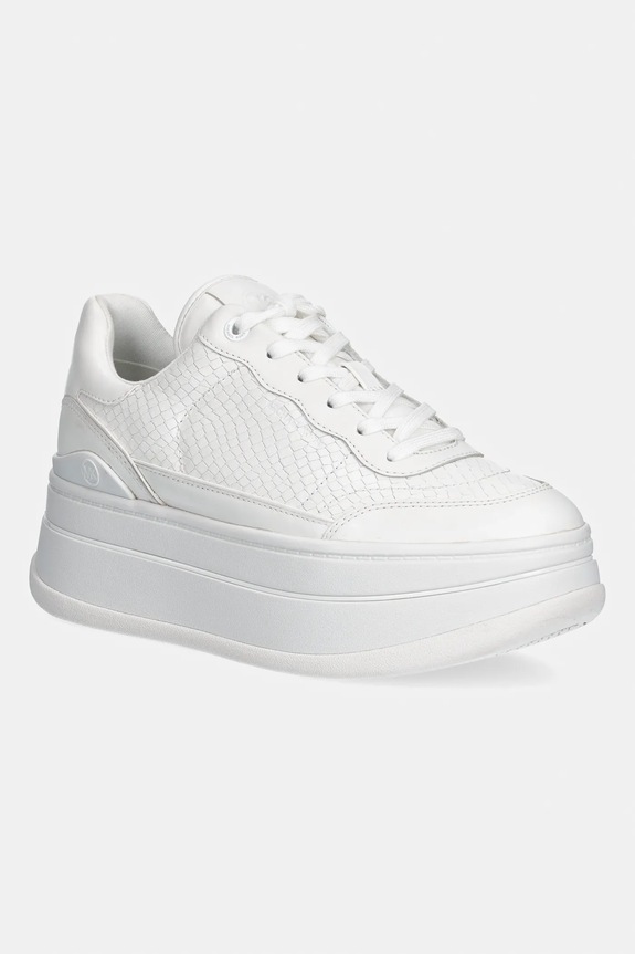 MICHAEL Michael Kors sneakersy skórzane Hayes Lace Up pozostałe biały 43R4HYFS2E.085