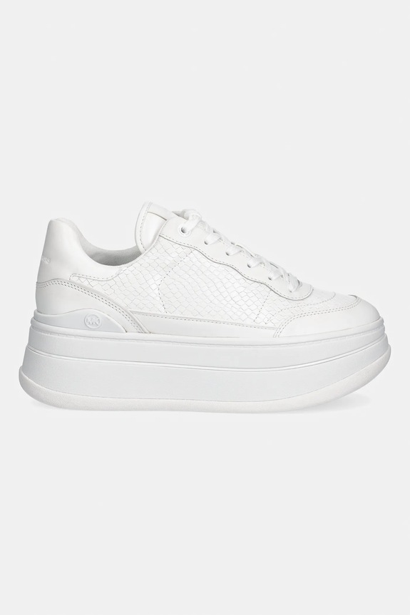 MICHAEL Michael Kors sneakersy skórzane Hayes Lace Up 43R4HYFS2E.085 biały SS26