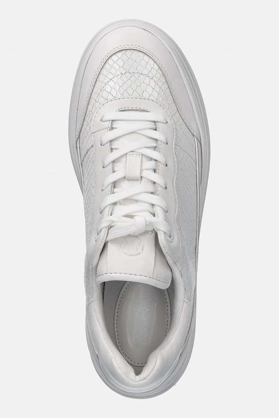 MICHAEL Michael Kors sneakersy skórzane Hayes Lace Up biały 43R4HYFS2E.085