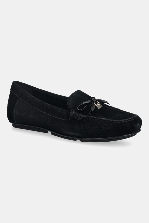 Semišové mokasíny MICHAEL Michael Kors Juliette Moc semišová koža čierna 40S3JTFR1S.001