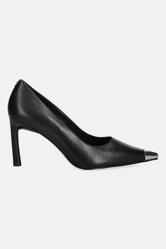 Kožené lodičky MICHAEL Michael Kors Kasia High Pump 40R6KAHP3L.001 čierna SS26