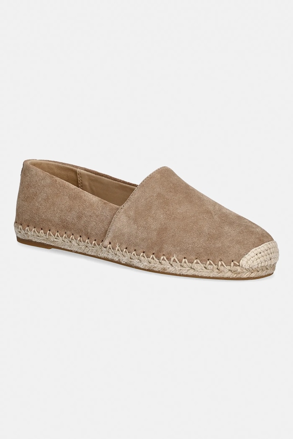 MICHAEL Michael Kors espadrile din piele întoarsă Kenzie Espadrille piele întoarsă bej 40R6KZFP1S.297