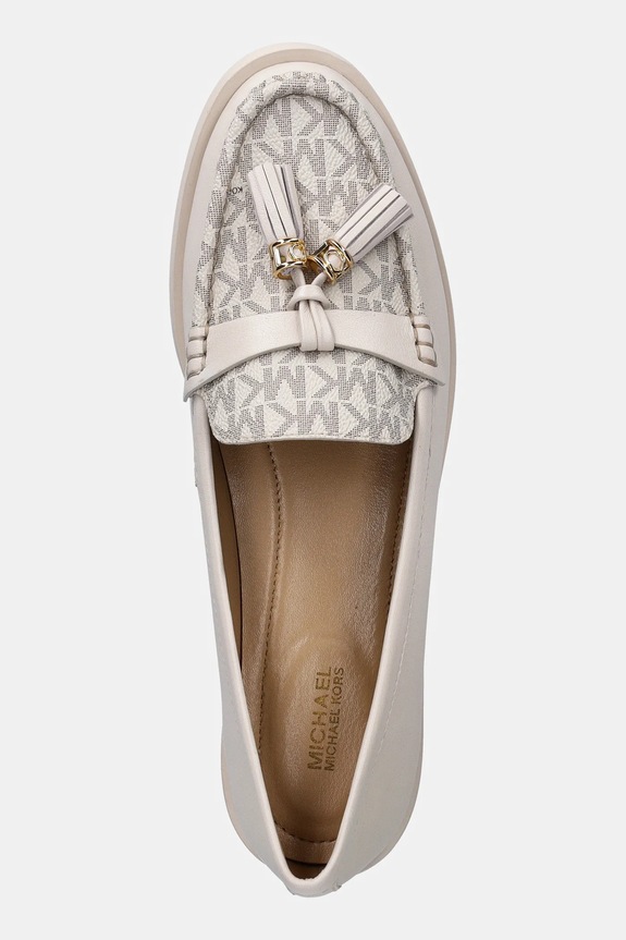 Kožené mokasíny MICHAEL Michael Kors Kiernan Loafer béžová 40T4KRFP1B.289