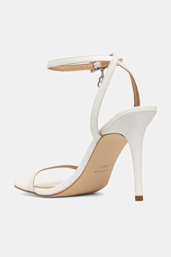 Încălțăminte MICHAEL Michael Kors sandale de piele Liana Sandal 40R6LNHS1L.085 alb