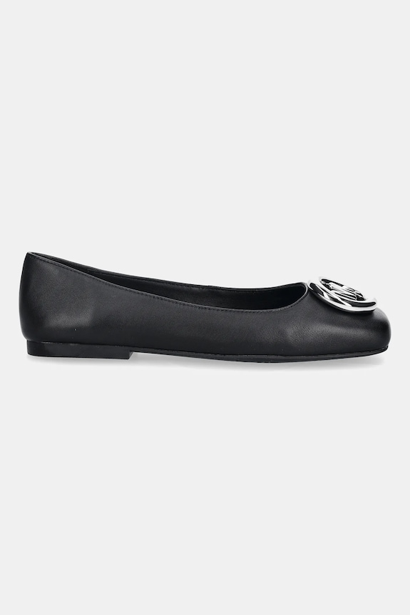 Kožené balerínky MICHAEL Michael Kors Milan Flex Ballet 40R6MLFP1L.001 čierna SS26