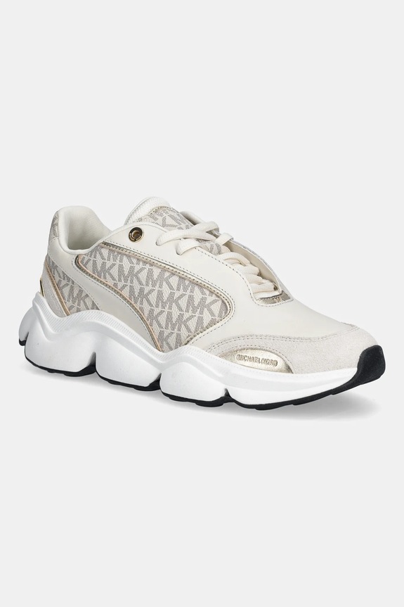 Tenisky MICHAEL Michael Kors Renny Trainer semišová koža béžová 43F5RNFS1S.150