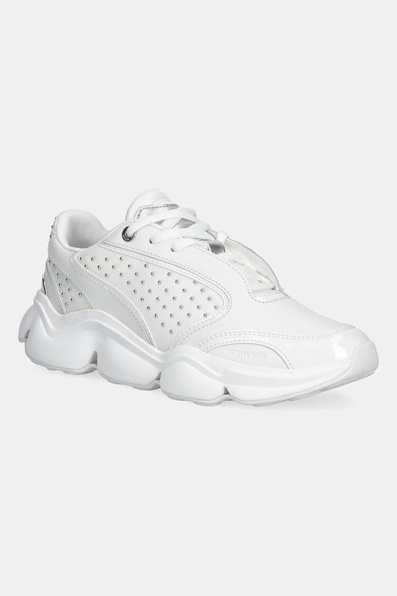 Tenisky MICHAEL Michael Kors Renny Trainer imitácia kože biela 43R6REFS1D.085