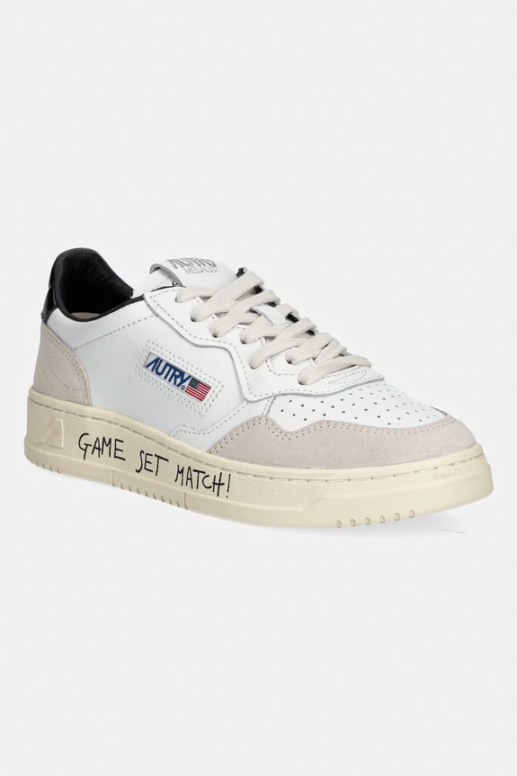 AUTRY Medalist Low sneakers pentru femei din piele alb AULWMA04