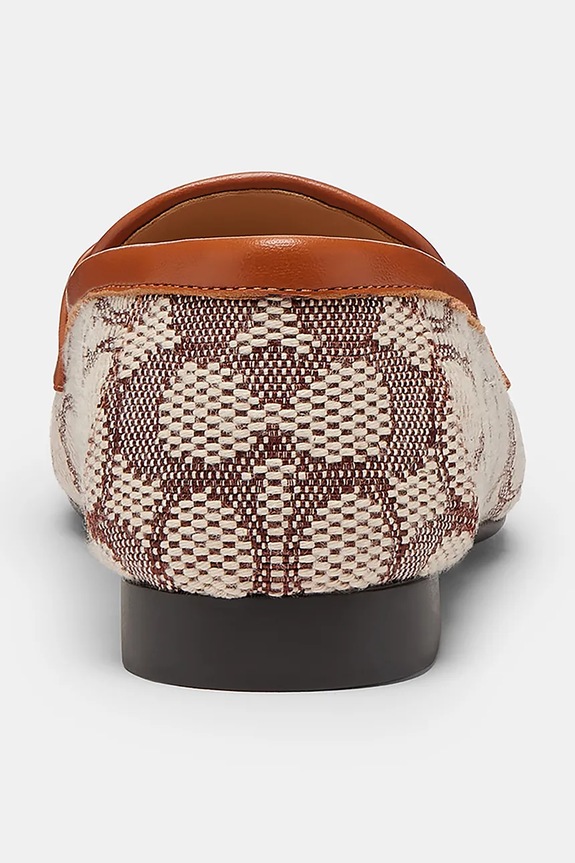 Scarpe Coach mocassini Sculpted C Jacquard CCD68.URC marrone