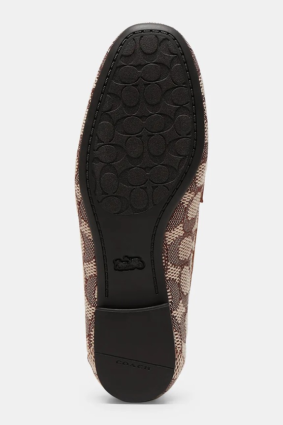 Coach mocassini Sculpted C Jacquard CCD68.URC marrone