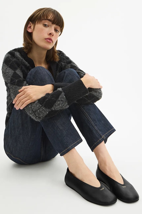 Coach ballerine in pelle Houston Ballet CCH74.BLK