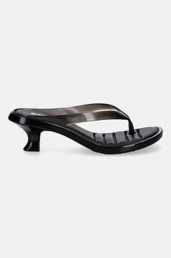 Melissa șlapi MELISSA THONG KITTEN HEEL AD M.38068.BU430 negru SS26