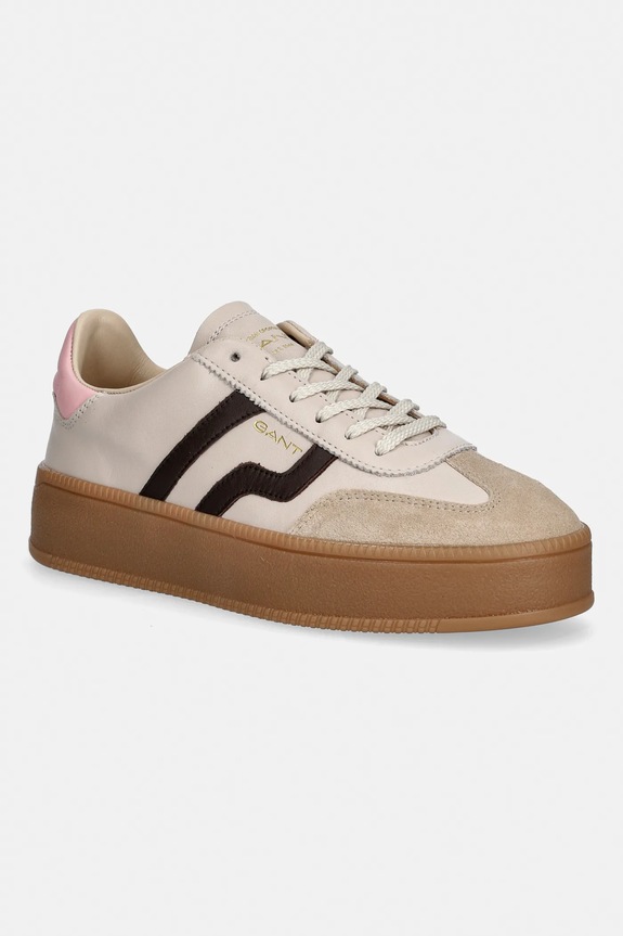 Gant sneakers din piele Cuzmani piele întoarsă bej 32531202.G105