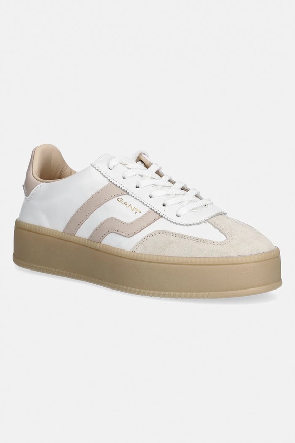 Gant sneakersy skórzane Cuzmani skóra zamszowa biały 32531202.G265