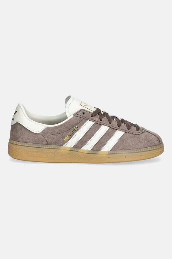 Велурени маратонки adidas Originals Muenchen W IH4208 кафяв SS26