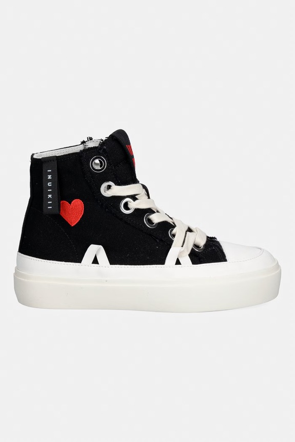 Inuikii trampki Matilda High Top Distressed 1001.002.0082.000 czarny SS26