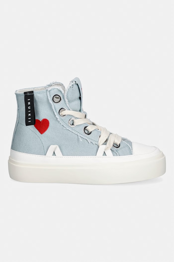Кеды Inuikii Matilda High Top Distressed 1001.002.0082.400 голубой SS26