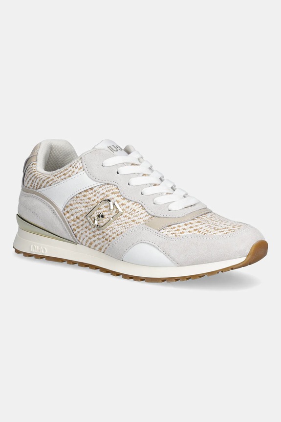 Liu Jo sneakersy LIU JO MAXI WONDER LOW 02 skóra zamszowa beżowy BA6015PX814S3808
