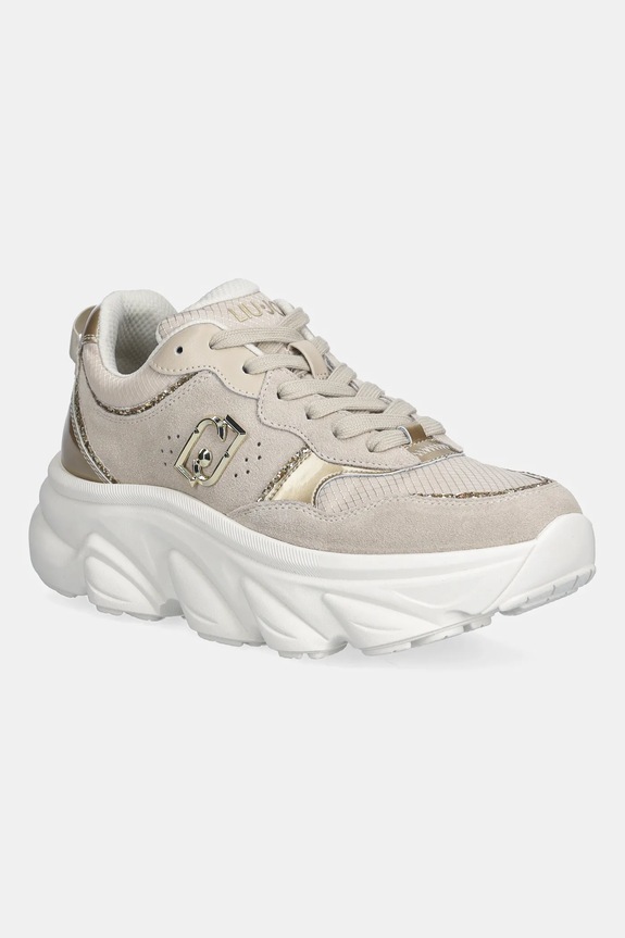 Liu Jo sneakers STEFFY 01 piele întoarsă bej BA6025PX080S1856