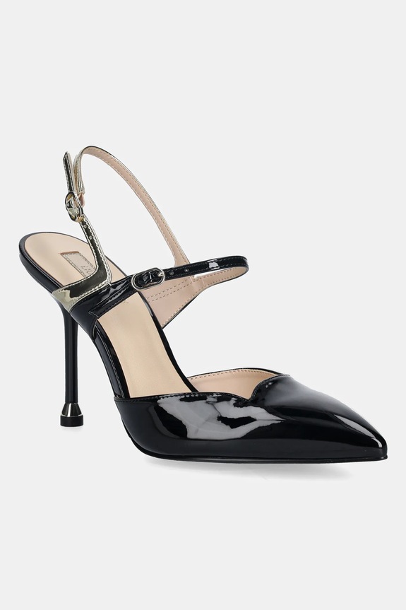 Liu Jo pantofi cu toc DEMI 13 subțire negru SA6009EX342S1189